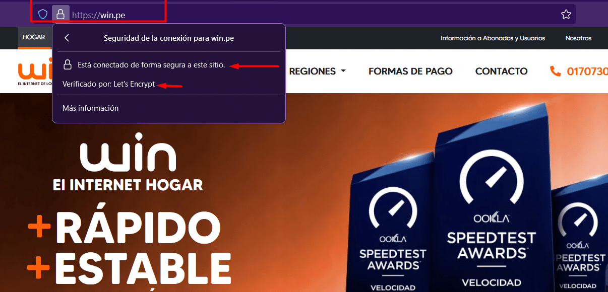 verificar la url del sitio web para no ser estafado