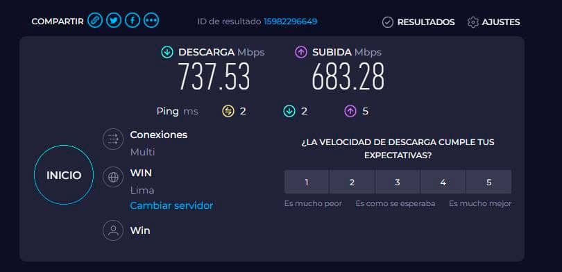 como medir la velocidad de internet con speedtest de ookla