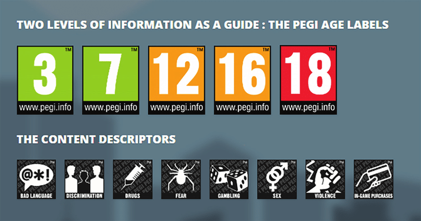 PEGI Pan European Game Information provides age classifications for video games in 38 - WIN Internet