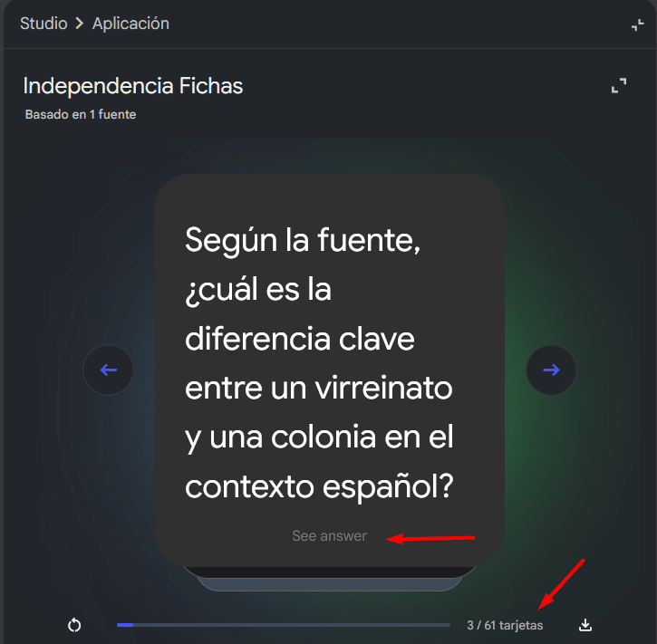 resumenes con tarjetas iteractivas en notebook lm - WIN Internet