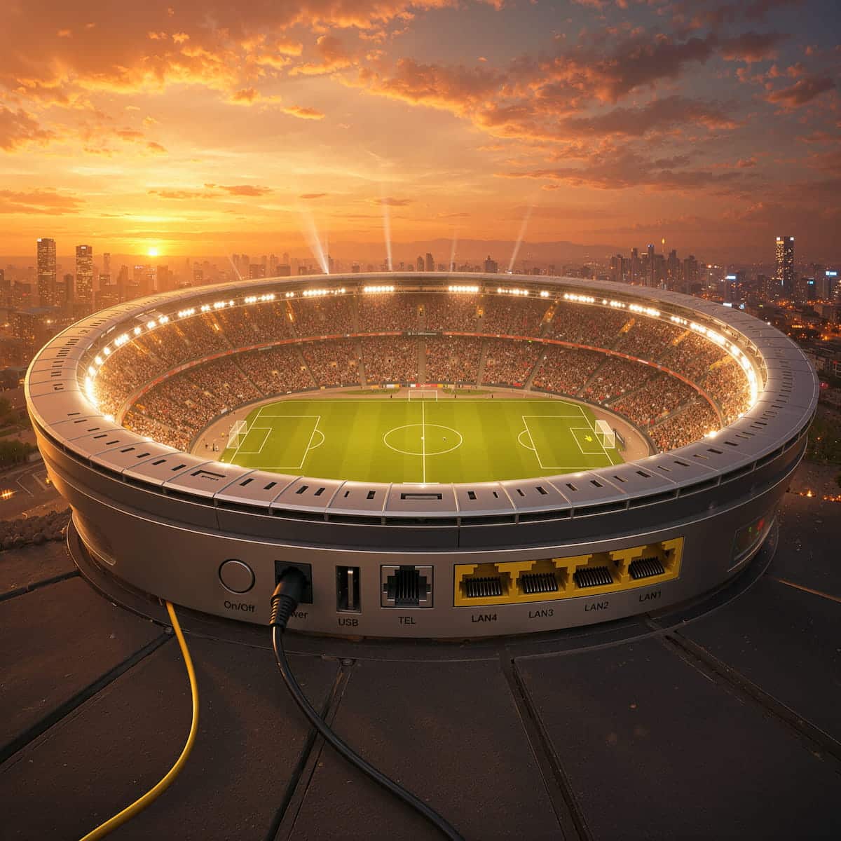 tecnologias usadas en los estadios para transmitir los partidos del mundial de futbol