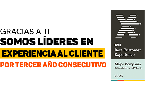 GRACIAS A TI SOMOS LÍDERES EN EXPERIENCIA AL CLIENTE POR TERCER AÑO CONSECUTIVO