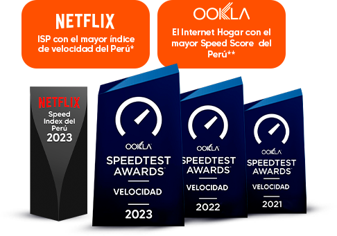 Netflix ISP con el mayor índice de velocidad del Perú*