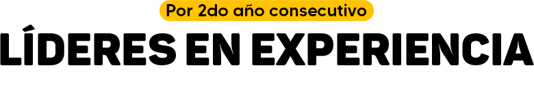 Por 2do año consecutivo Líderes en Experiencia al cliente